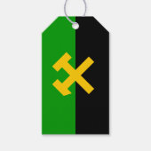 Flagge von Bergarbeitern und Bergarbeitern Geschenkanhänger (Vorderseite)