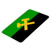 Flagge von Bergarbeitern und Bergarbeitern Magnet (Linke Seite)