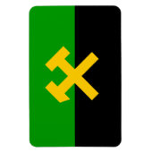Flagge von Bergarbeitern und Bergarbeitern Magnet (Vertikal)