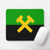 Flagge von Bergarbeitern und Bergarbeitern Mousepad (Mit Mouse)