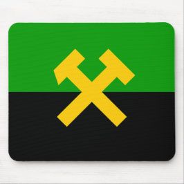 Flagge von Bergarbeitern und Bergarbeitern Mousepad
