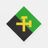 Flagge von Bergarbeitern und Bergarbeitern Serviette (Ecke)