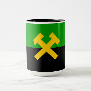 Flagge von Bergarbeitern und Bergarbeitern Tasse