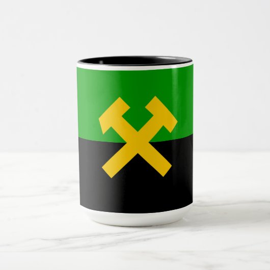 Flagge von Bergarbeitern und Bergarbeitern Tasse (Zentrum)