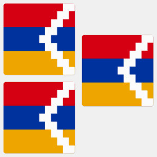 Flagge von Bergkarabach Etiketten