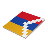 Flagge von Bergkarabach Fliese (Seite)
