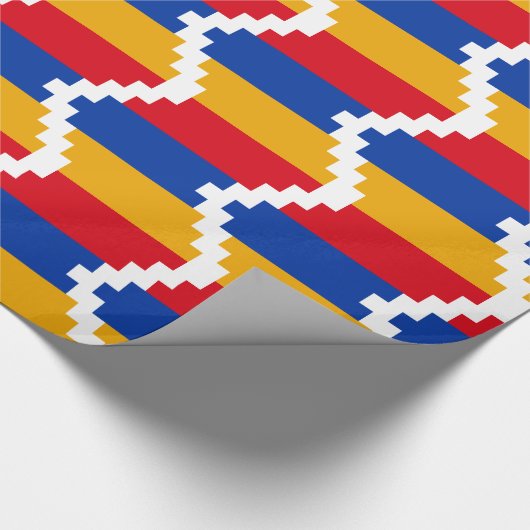 Flagge von Bergkarabach Geschenkpapier (Ecke)