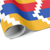 Flagge von Bergkarabach Geschenkpapier (Rolleneckpunkt)