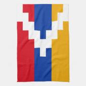 Flagge von Bergkarabach Geschirrtuch (Vertikal)