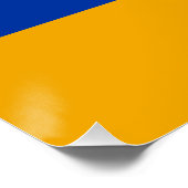 Flagge von Bergkarabach Poster (Ecke)