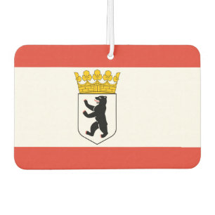 Flagge von Berlin Autolufterfrischer