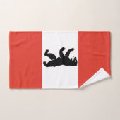 Flagge von Berlin Handtuch (Handtuch)