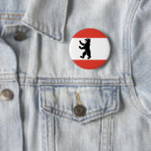 Flagge von Berlin Knopf Button (Beispiel)