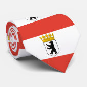 Flagge von Berlin Krawatte (Gerollt)