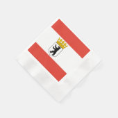 Flagge von Berlin Napkins Serviette (Ecke)