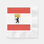 Flagge von Berlin Napkins Serviette (Vorderseite)