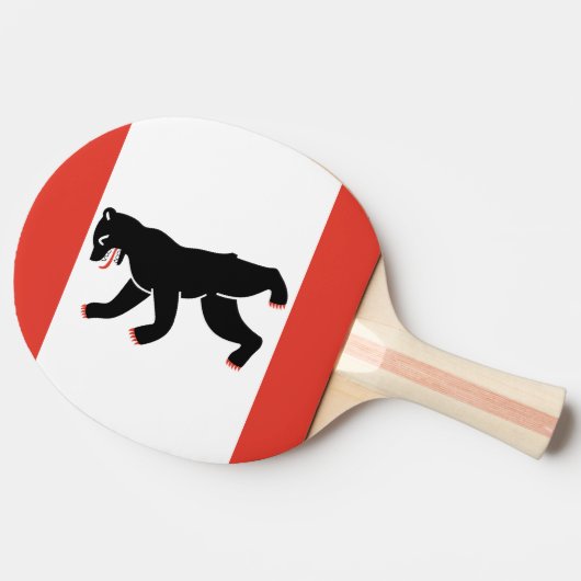 Flagge von Berlin Ping-Pong Paddle Tischtennis Schläger (Seitenansicht)