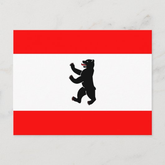 Flagge von Berlin Postkarte (Vorderseite)