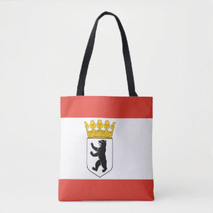 Flagge von Berlin-Tragetasche Tasche