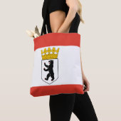 Flagge von Berlin-Tragetasche Tasche (Von Nahem)