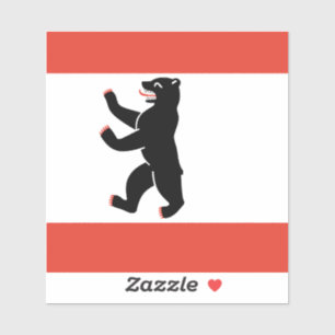 Flagge von Berlin Vinyl Sticker