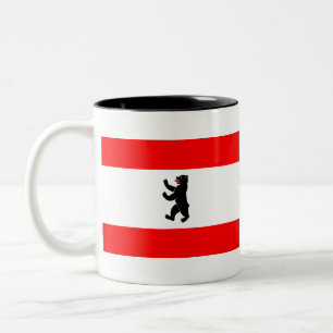Flagge von Berlin Zweifarbige Tasse