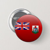 Flagge von Bermuda Button (Vorne & Hinten)