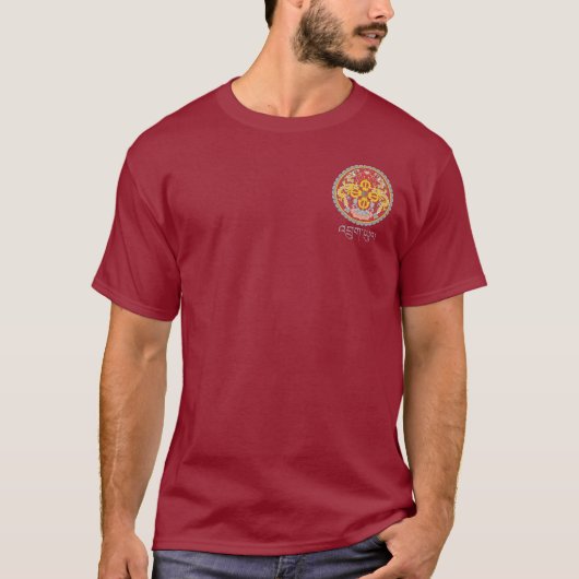 Flagge von Bhutan Apparel T-Shirt (Vorderseite)