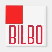 Flagge von Bilbao Magnet (Vorne)