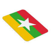 Flagge von Birma/Myanmar Magnet (Rechte Seite)