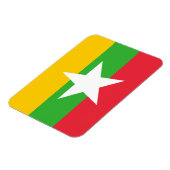 Flagge von Birma/Myanmar Magnet (Linke Seite)