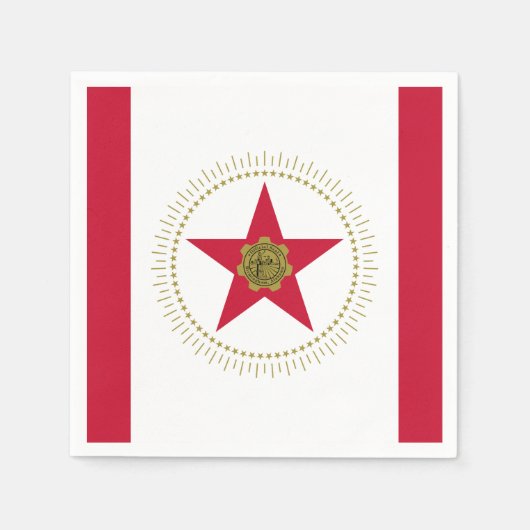 Flagge von Birmingham, Alabama Napkins Serviette (Vorderseite)