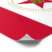 Flagge von Birmingham, Alabama Poster (Ecke)