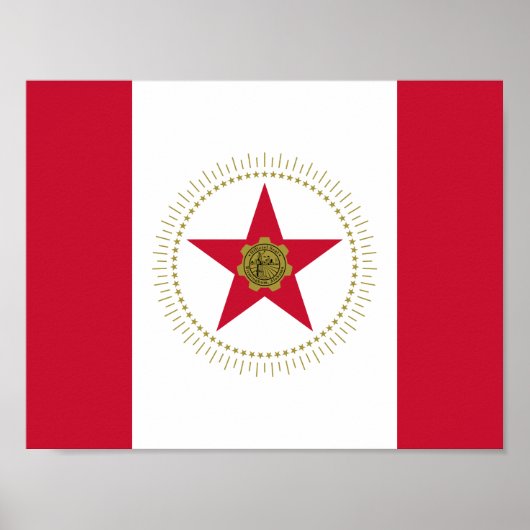 Flagge von Birmingham, Alabama Poster (Vorne)