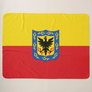 Flagge von Bogotá (kolumbianische Hauptstadt Stadt Sherpadecke