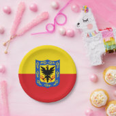 Flagge von Bogota, kolumbianische Teller (Party)