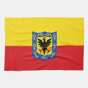 Flagge von Bogota, Kolumbien Geschirrtuch