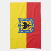 Flagge von Bogota, Kolumbien Geschirrtuch (Vertikal)