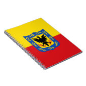 Flagge von Bogota, Kolumbien-Notebook Notizblock (Rechte Seite)
