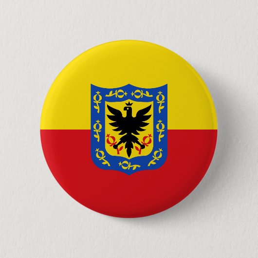 Flagge von Bogota, Kolumbien Pinback Button (Vorderseite)