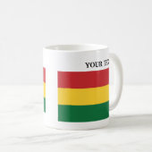 Flagge von Bolivien Kaffeetasse (VorderseiteRechts)