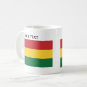 Flagge von Bolivien Kaffeetasse (Vorderseite Links)
