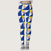 Flagge von Bonaire Leggings (Vorderseite)