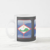 Flagge von Bonaire Mattglastasse (Links)