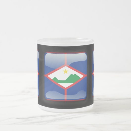 Flagge von Bonaire Mattglastasse (Mittel)