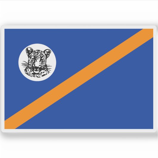Flagge von Bophuthatswana (1972-1994), Afrika Aufkleber (Vorderseite)