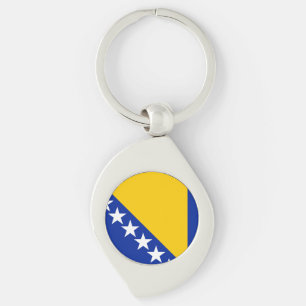 Flagge von Bosnien Herzegowina Schlüsselanhänger