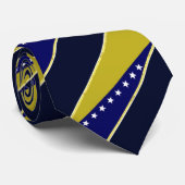 Flagge von Bosnien Krawatte (Gerollt)