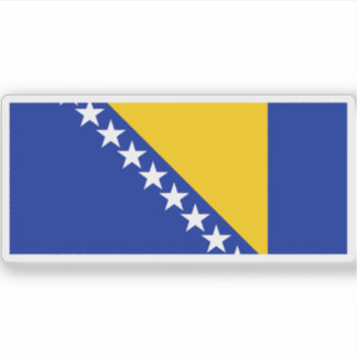 Flagge von Bosnien und Herzegowina Aufkleber
