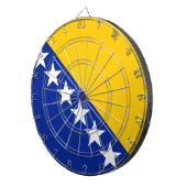 Flagge von Bosnien und Herzegowina Dartscheibe (Vorderseite rechts)